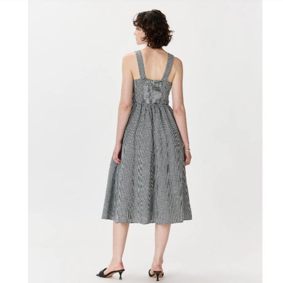 Quince 100% European Linen Fit & Flare Midi Dress - Picture 6 of 14